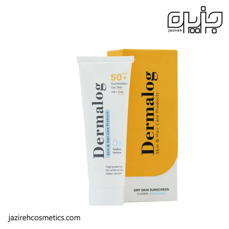 ضد آفتاب بی رنگ پوست خشک SPF50 درمالوگ